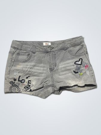 Circo Denim Graphic Mini Shorts