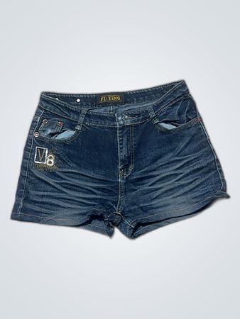 FU TENG Denim Shorts