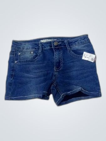 Indigo United Slim Fit Denim Shorts