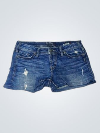 Silver Jeans Distressed Denim Shorts
