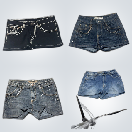 Y2K Jean Shorts Bundle