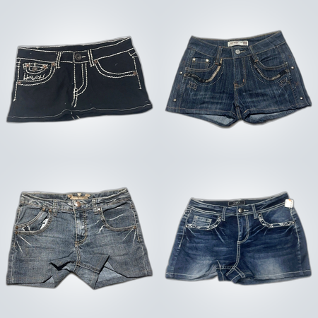 Y2K Jean Shorts Bundle