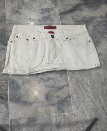 White Denim Shorts