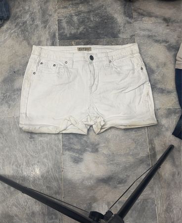 White Denim Shorts