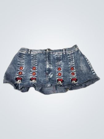 Minnie Mouse Embellished Denim Shorts