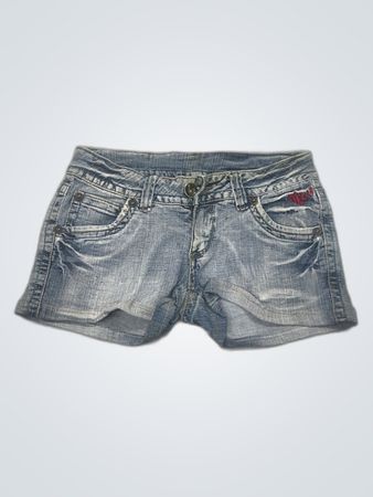 Mavi Low-Rise Denim Shorts