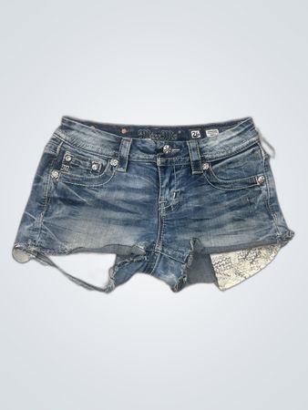 Miss Me Distressed Denim Shorts
