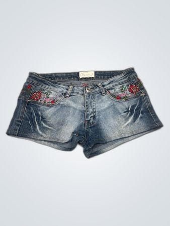 Revera Embroidered Denim Shorts