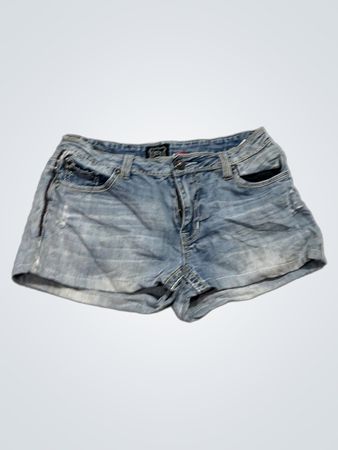 Boton Denim Shorts