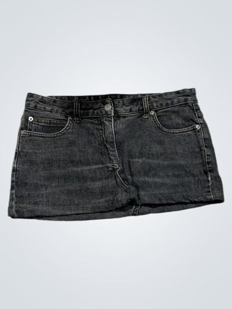 Basic Blue Denim Mini Skirt