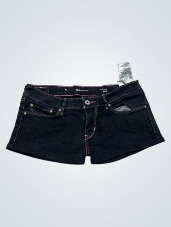 Black Denim Shorts
