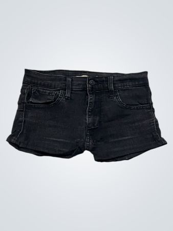 Black Denim Shorts