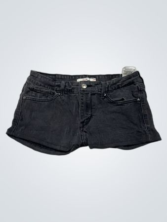 Black Denim Shorts