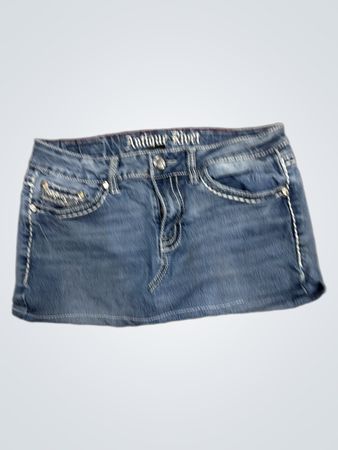 Antique Rivet Denim Skirt