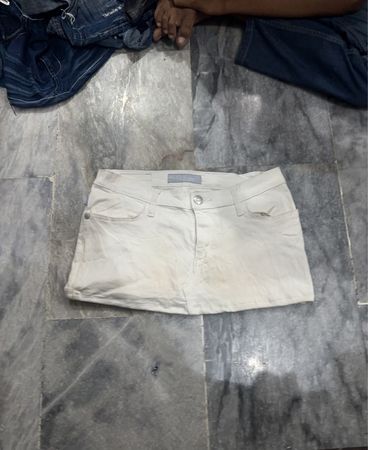 Rock & Republic White Denim Skirt