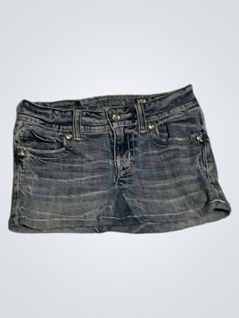 Miss Me Denim Mini Skirt