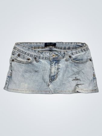 Rocawear Girls Denim Skirt with Embellished Pockets