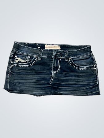 Rock Revival Denim Mini Skirt