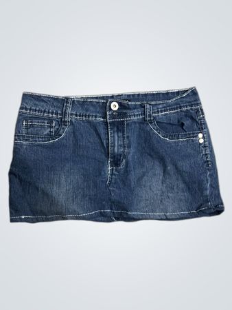 TOZ&ALI Blaue Denim Mini-Rock