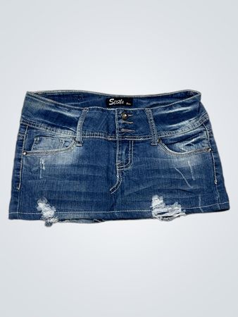 Sizzle Denim Mini Skirt