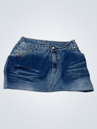 Faded Glory Denim Mini Skirt