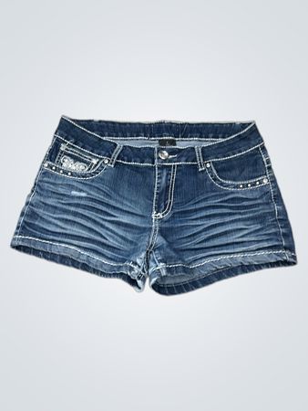 Women's Embellished Denim Shorts