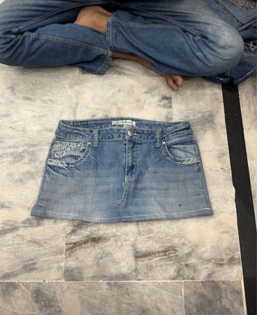 Love X Nation Denim Mini Skirt