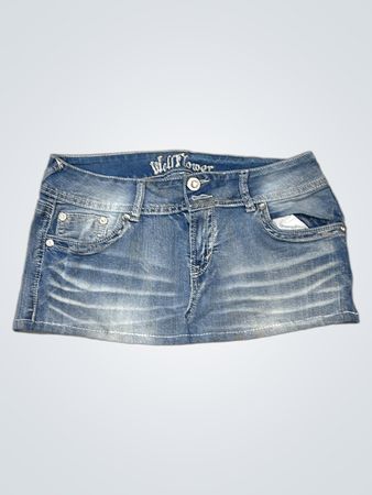 Wallflower Denim Mini Skirt