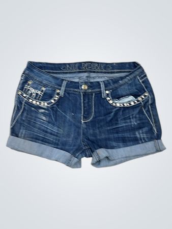 BLUE REPUBLIC Embellished Denim Shorts