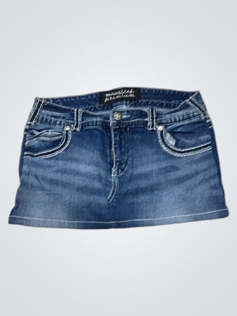 Maurices Premium Denim Skirt with Embellished Pockets