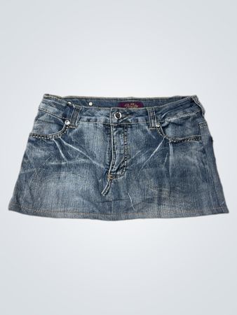 Royalty by VIM Women's Denim Mini Skirt