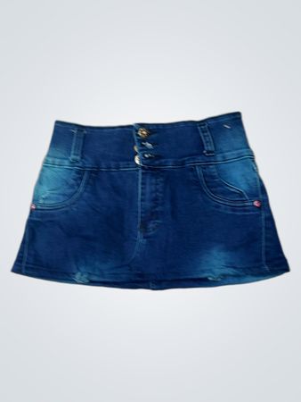 Mona Lisa Women's Blue Denim Mini Skirt