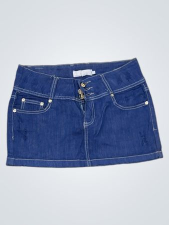 Blauer Denim-Minirock