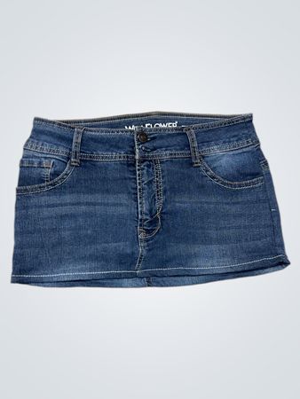 Wallflower Denim Mini Rock