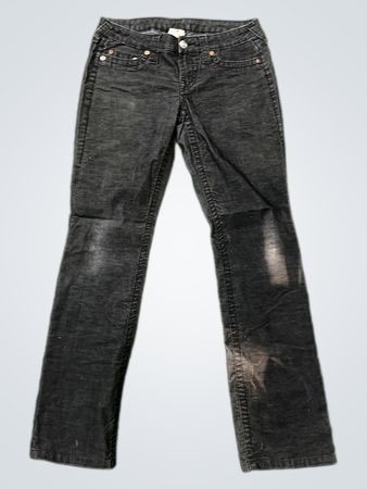 True Religion Black Corduroy Pants