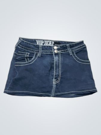 Jupe en denim pour femmes VIP JEANS avec poches ornées
