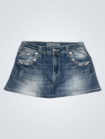GRACE Women's Denim Mini Skirt