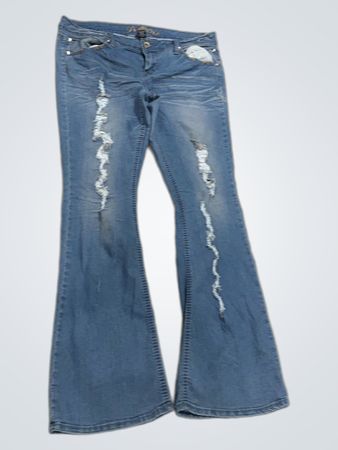 Premiere Flared Ripped Jeans