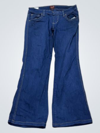 Seven7 Women's Blue Flare Jeans