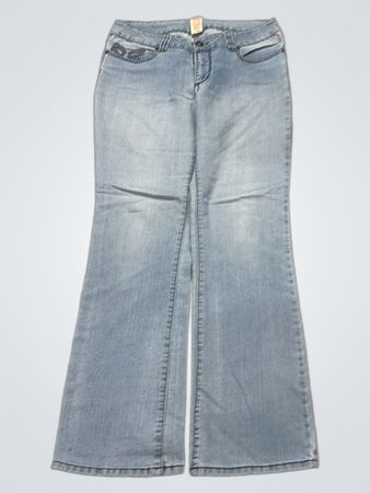 Faded Glory Women's Light Wash Flare Jeans Size 10