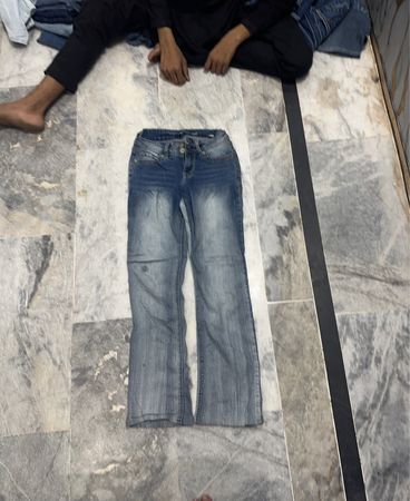 Jeans a zampa lavaggio blu Wallflower