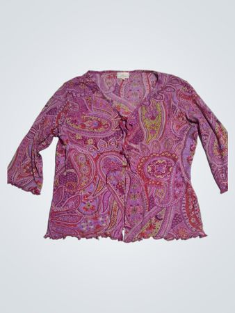 C. & A. CAMATEU Paisley Druck Bluse