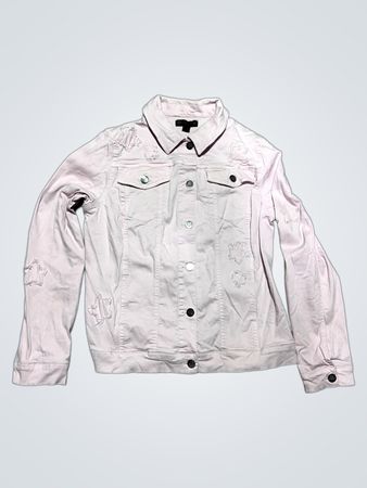 Renua Pink Distressed Denimjacke