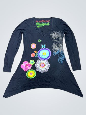Desigual Langarm-Tunika-Kleid