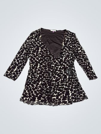 Patrice BreaL Damen Wickeloberteil mit Tiermuster