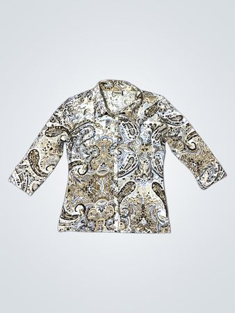VESSICA Paisley-Print Hemd mit Knopfleiste