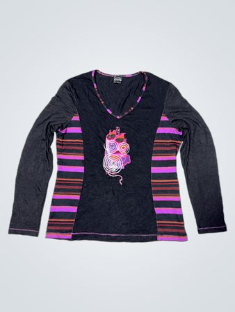 Pause-Café Langarm-Printshirt