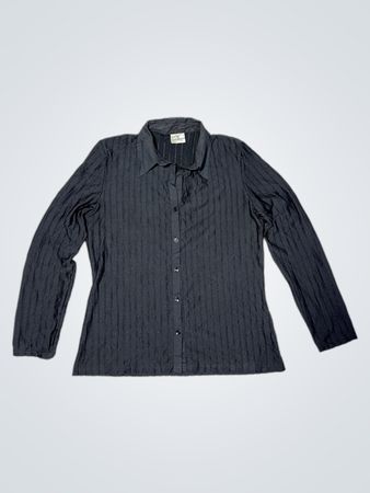 XF Black gestreiftes Hemd mit Knopfleiste