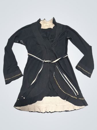 DIDL Damen Wickelkleid mit Gürtel Größe S