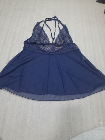 Lovehoney Navy Blue Babydoll Dessous-Set